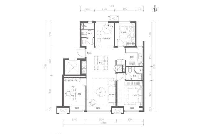 北清橡树湾户型图