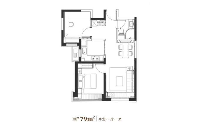 建发城建文苑府建面79平