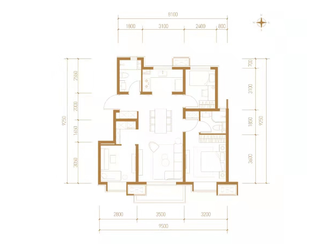 顺义臻珑府建面92平