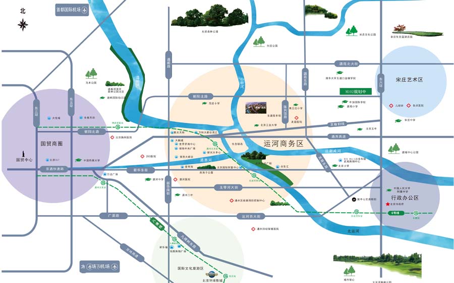 帅府潞苑区位图