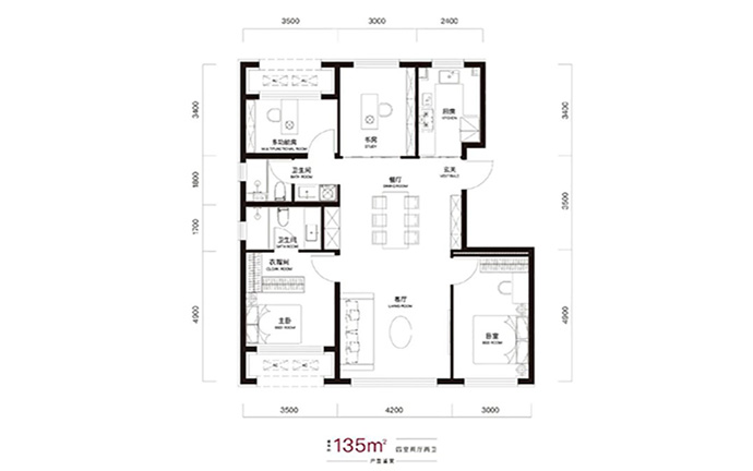 中海长安誉建面135平