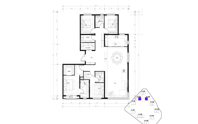 中建玖合府建面235户型