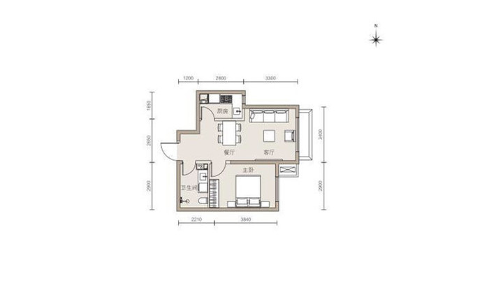 建面59㎡一居