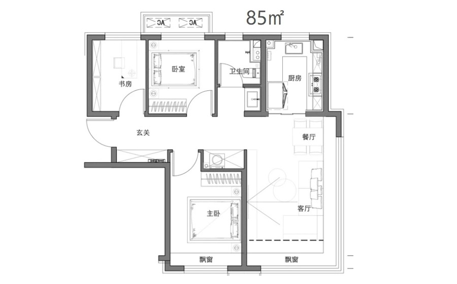 三室两厅一卫