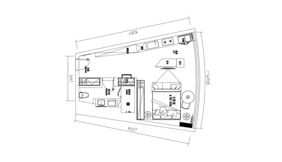 建面66㎡ 1室1厅1卫